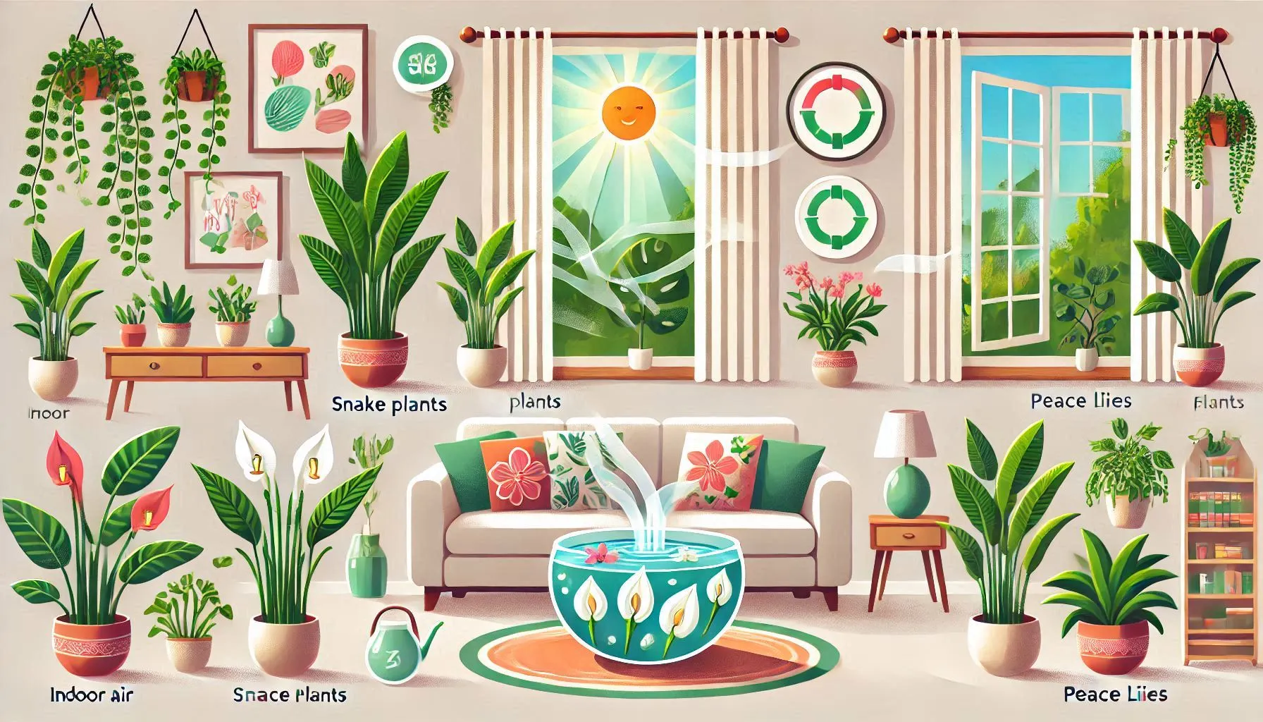 how can i purify air naturally at home